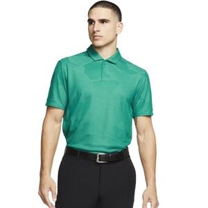 NWT Nike Dri-Fit Tiger Woods Green Camo Gold Polo sz XXL